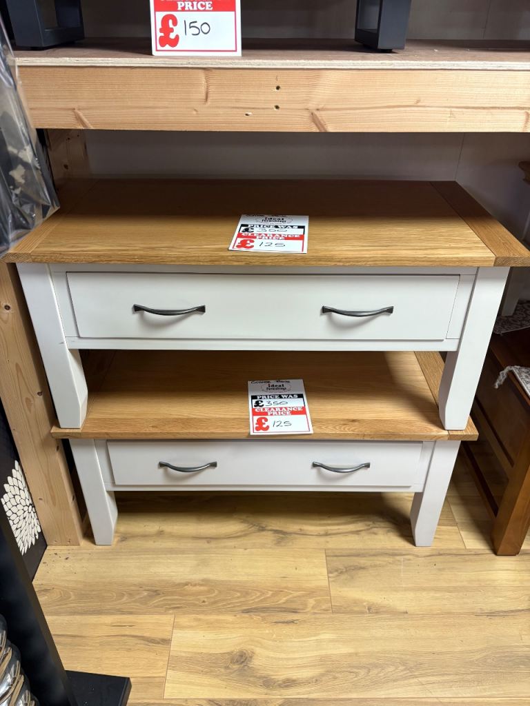Cream oak coffee table - BRAND NEW