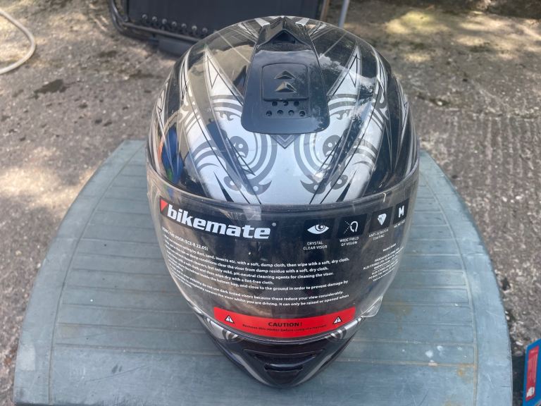 MOTORCYCLE HELMETS x 2