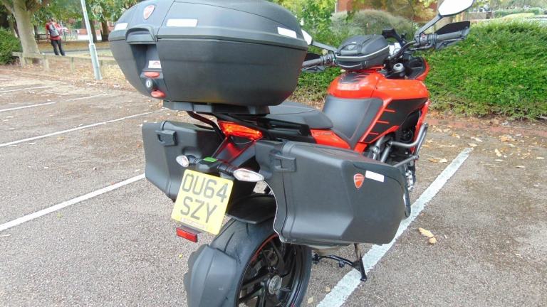Ducati Multistrada 1200S Granturismo 2014 full luggage spec Italian tourer 