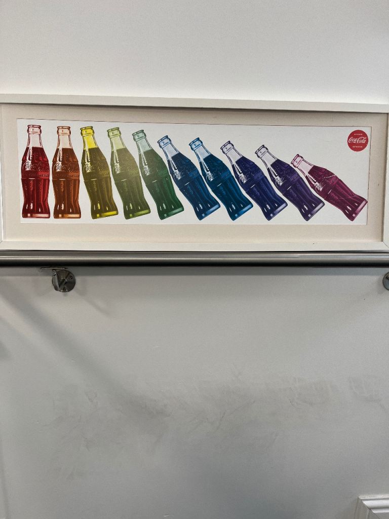 Coca Cola print framed picture - free