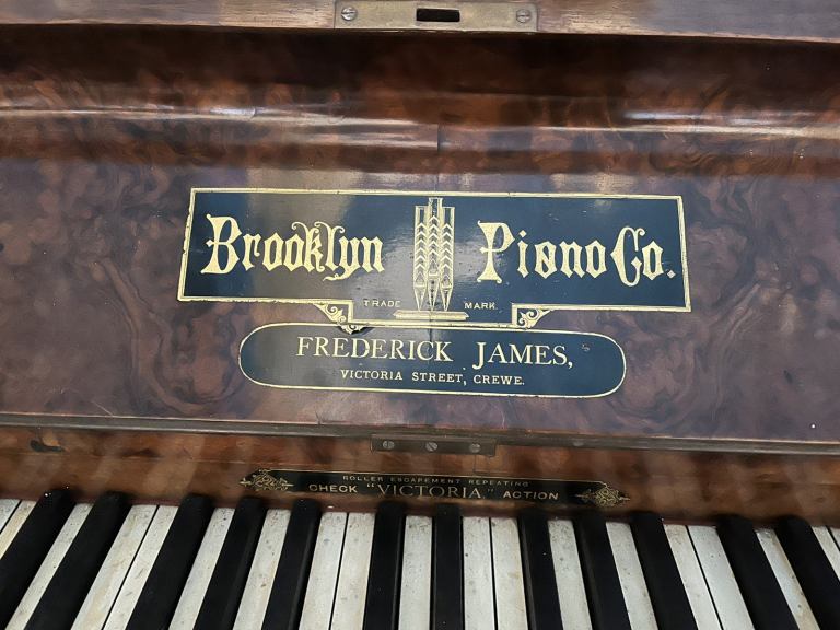 Vintage Brooklyn piano made in Crewe 