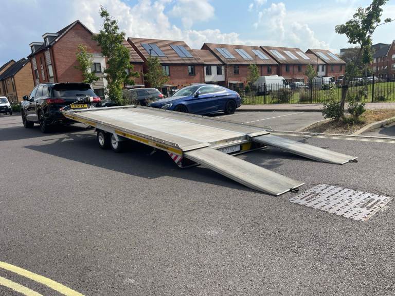 ALGEMA / FITZEL GERMAN FULL  Aluminium FLAT Car and Van Transporter Trailer 3500kg, LIGHT