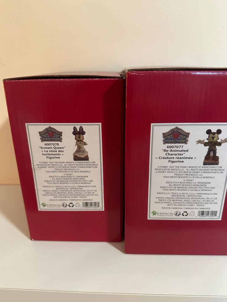 Halloween Mickey and Minnie Jim shore ornaments 