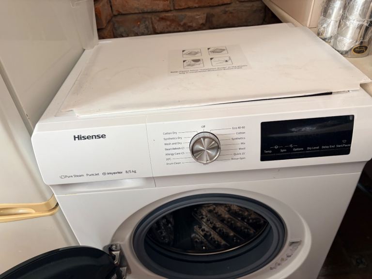 Hisense 8kg/5kg Washer Dryer – Only 6 Months Old