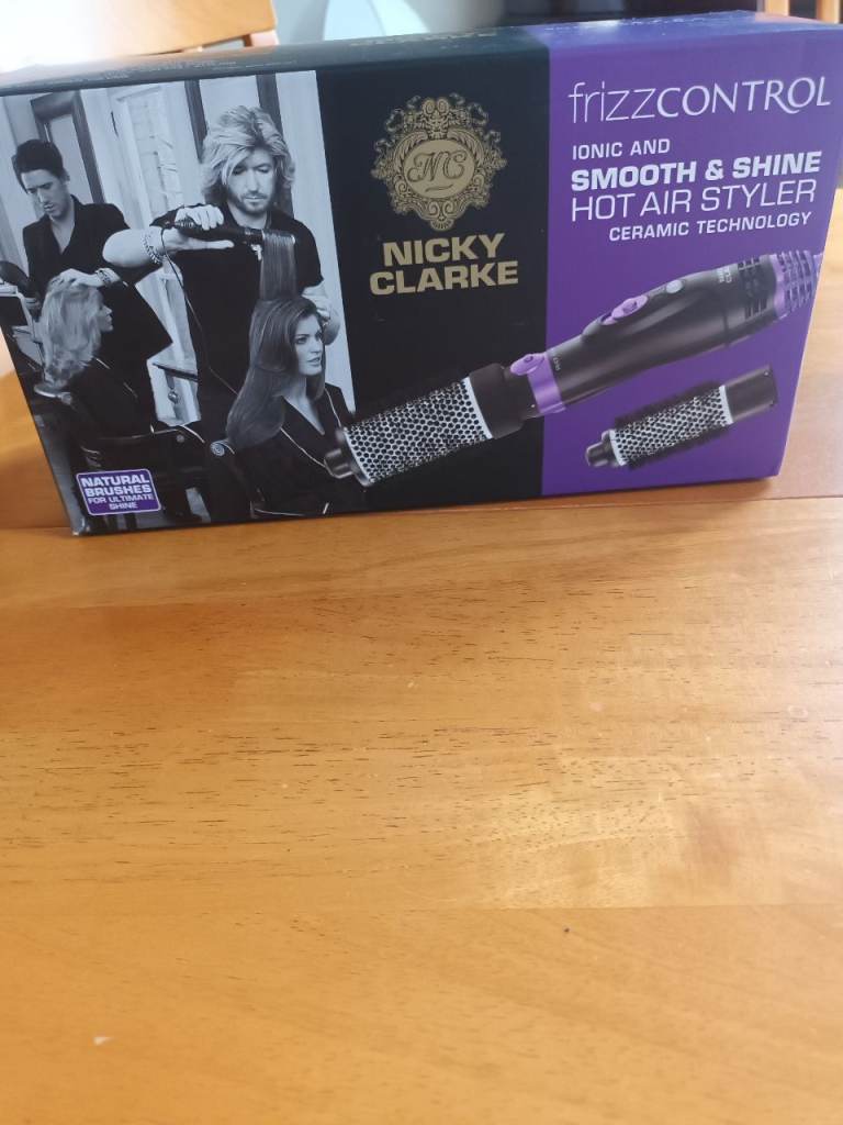 Nicky Clarke Frizz Control Hot Air Styler – Brand New