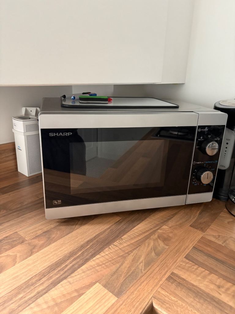 Sharp Microwave Oven - Silver, Good Condition