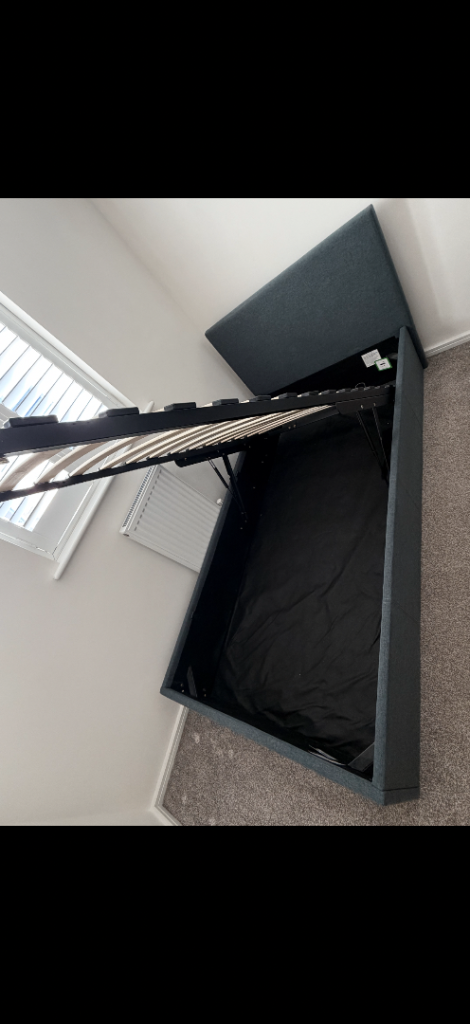 Argos Home Heathdon Single Ottoman Bed Frame – Grey, Excellent Condition