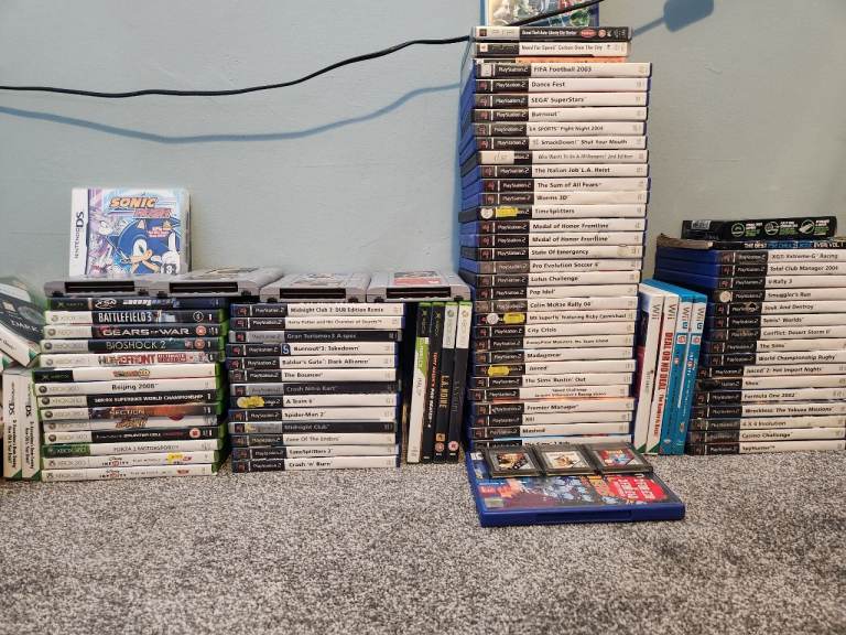 Retro game collection for sale
