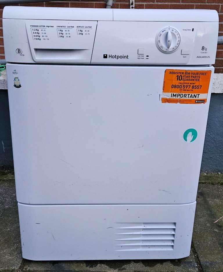 8kg Hotpoint condenser dryer 