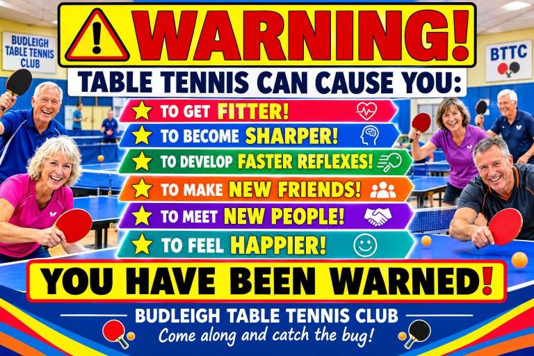Afternoon Table Tennis? In DEVON.