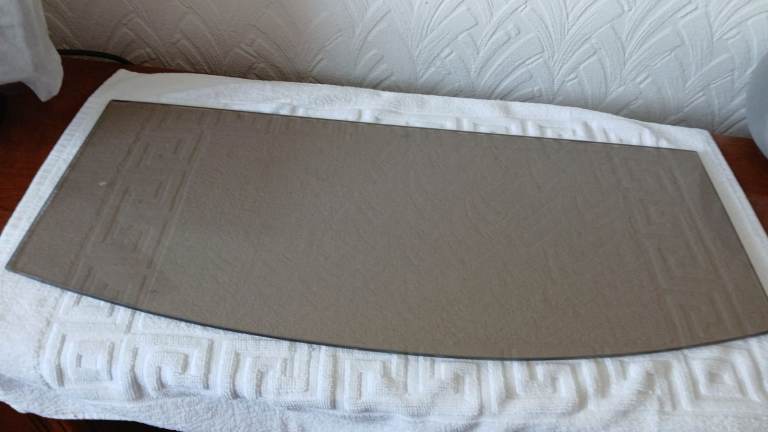 Curved Smoked Glass shelf – Good Condition