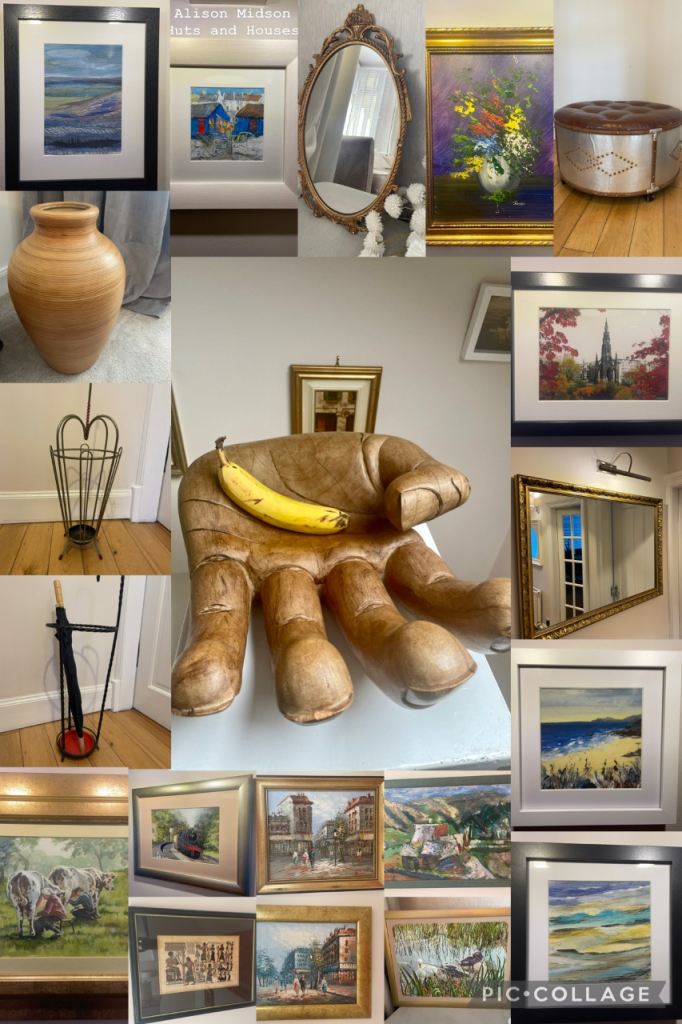 Vintage Art, Mirrors and Furniture also Antiques