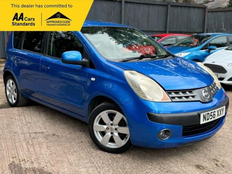 2006 Nissan Note NOTE 1.6 16v SVE Hatchback 5dr Petrol Automatic (166 g/km, 109 bhp) FULL SE Hatc...
