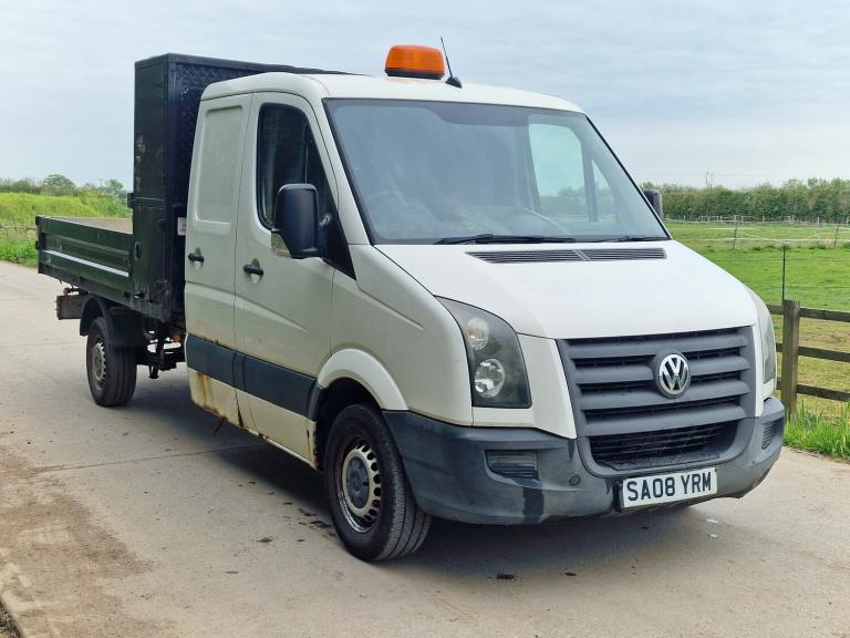 2008 VW Volkswagen Crafter CR35 LWB D/C Tipper  Low 122k Miles  Drives Perfect