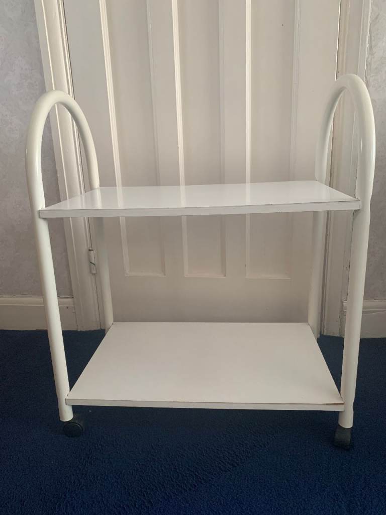 Trolley On Wheels With 2 Shelves