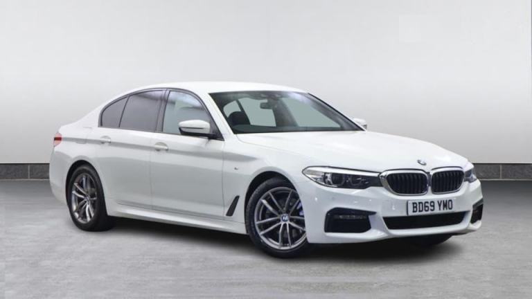 image for 2019 BMW 5 SERIES 2.0 520d M Sport Saloon White Auto Diesel Hybrid