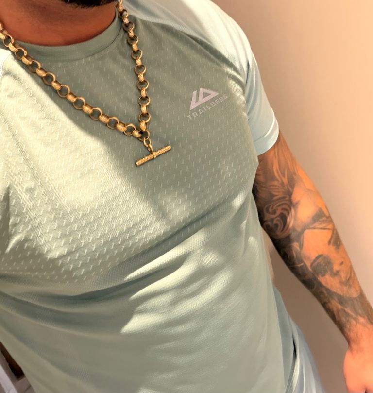 9ct Yellow Gold Patterned T-Bar Belcher Chain 24"