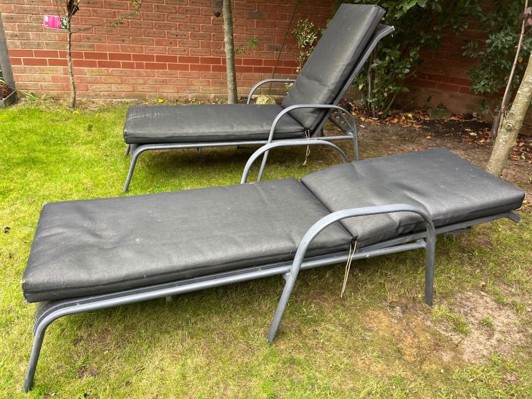 Two sun loungers