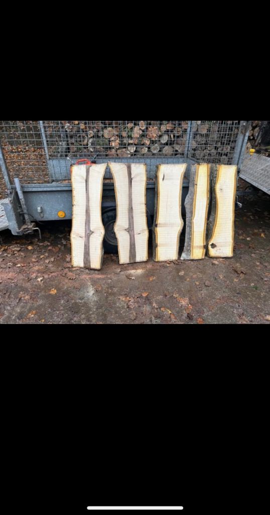 image for Large stock of Walnut boards and pieces, perfect for arts and crafts and woodworkers of all types.