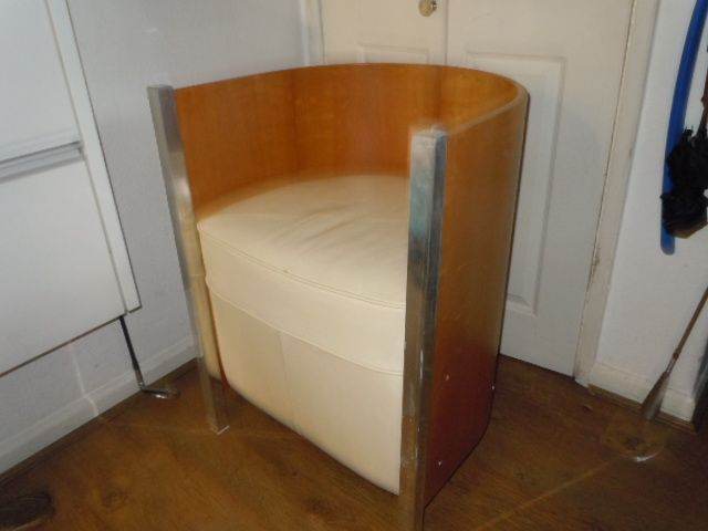 RARE VINTAGE OB&B BRITAIN ART DECO STYLE 2 TUB ARMCHAIRS BEST OFFER