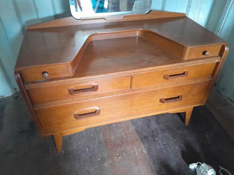 Retro g plan 1950s dresser with mirror