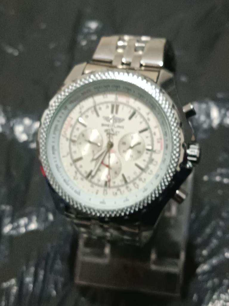 men Breit watch class white