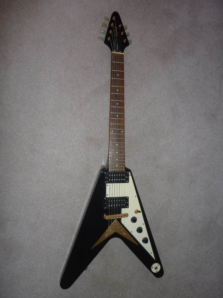 Epiphone Gibson Flying V.  7 String Electric Guitar.