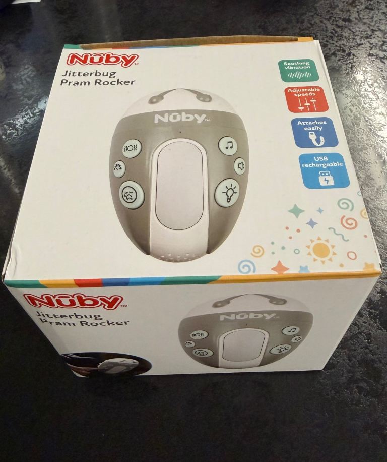 Nuby jitterbug pram rocker 