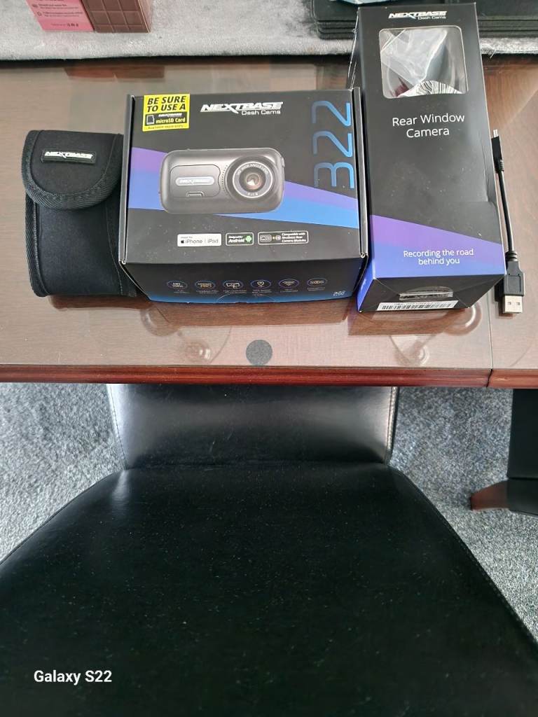 Next Base Front & Rear HD dash cam 322W