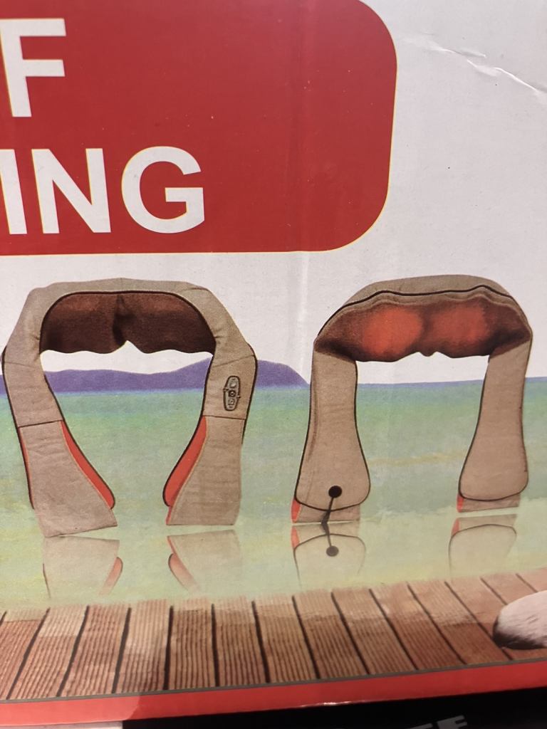 Automatic kneading neck massager for neck pain relief