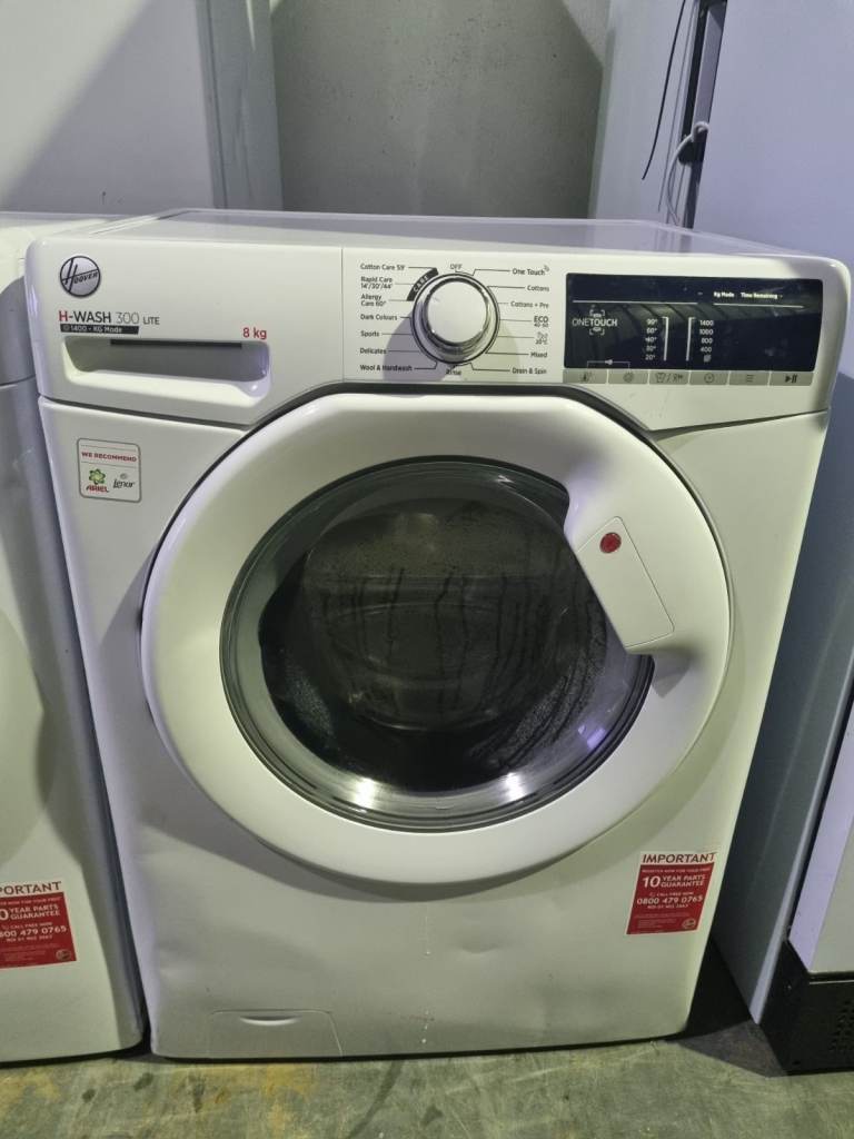 Ex-display Hoover 8kg washing machine & free delivery warranty