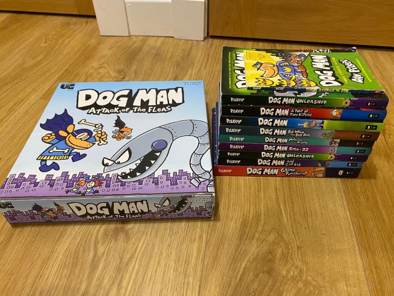 Dog Man Series 9 Books by Dav Pilkey (2016-2021, 1 Hardcover)