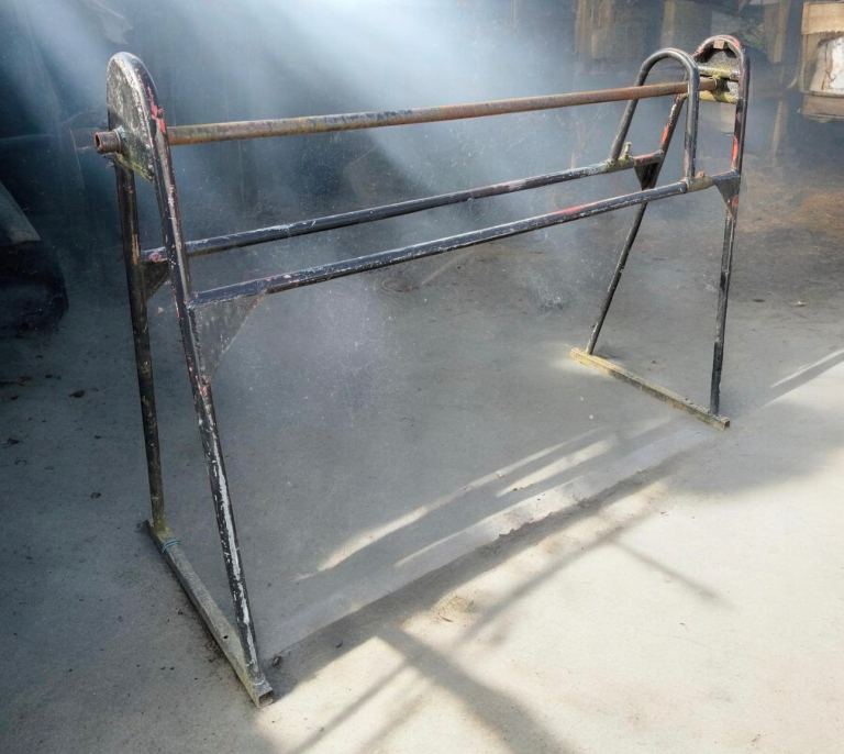 Tyre Rack from car transporter trailer