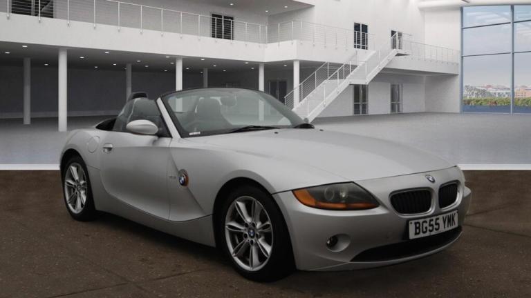 2005 BMW Z4 2005 2.0i SE 2dr CONVERTIBLE IN SILVER FULL BLACK LEATHER CONVERTIBLE Petrol Manual