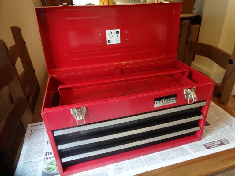 HALFORDS PROFESSIONAL TOOL BOX / TOP BOX ~ 3 DRAWERS ~