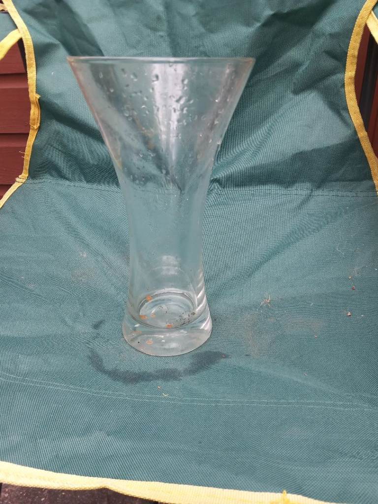 Clear Glass Vase – Good Condition
