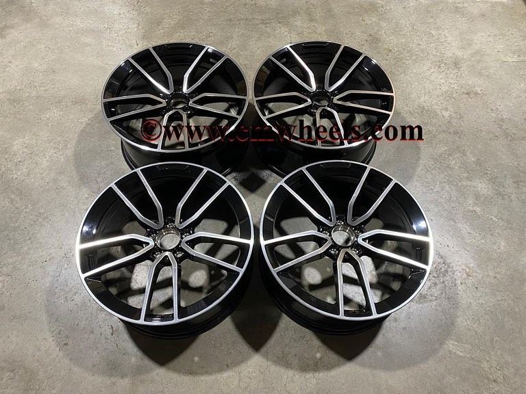19 20" Inch 5 Twin Spoke Style Wheels Mercedes C E S CLASS W204 W205 W212 W213 5X112 W221 W222