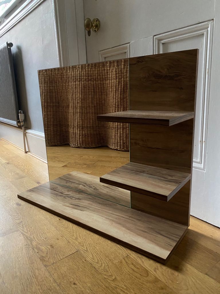 Trendteam Bathroom Mirror Shelving Unit