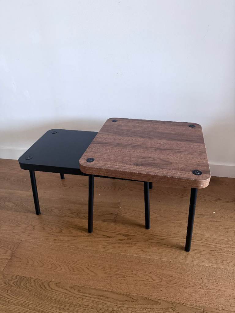 IKEA SONHULT Nest Of 2 Tables – Grey Walnut Effect | Good Condition
