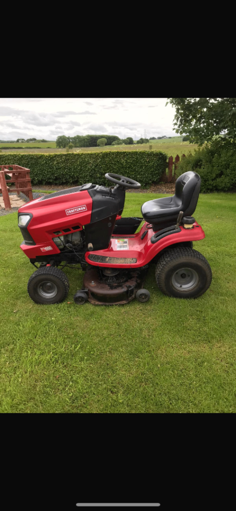 Craftsman ride on lawn mower 