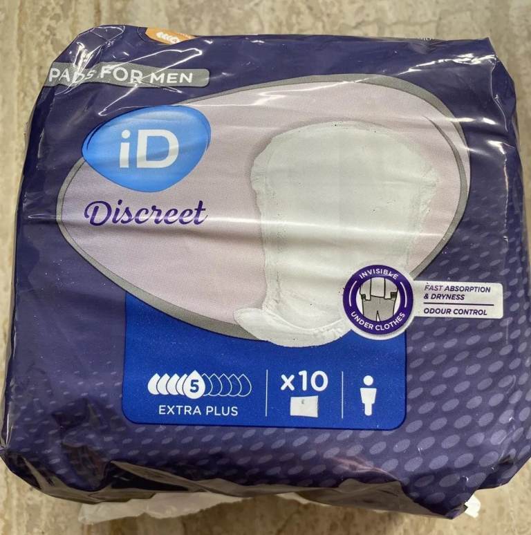 Male incontinence pads