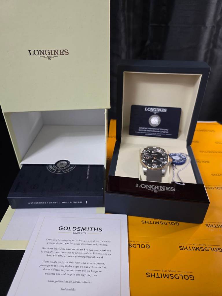 Longines Hydroconquest Automatic Watch L3.781.3 - Grey/Green
