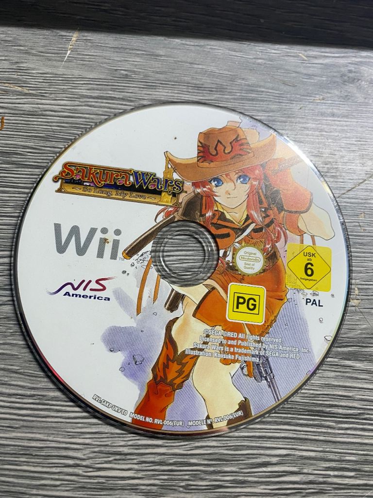 Sakura Wars: So Long, My Love - Nintendo Wii Game Disc