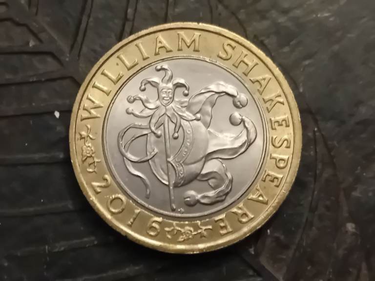 A 2016 William Shakespeare Comedies and Tragedies (Jester) £2 Coin