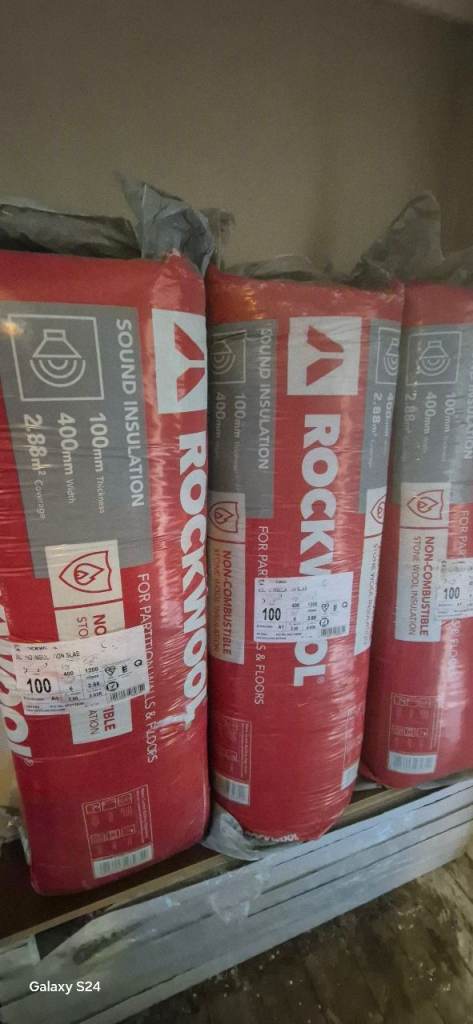Rockwool sound insulation 100x400x1200