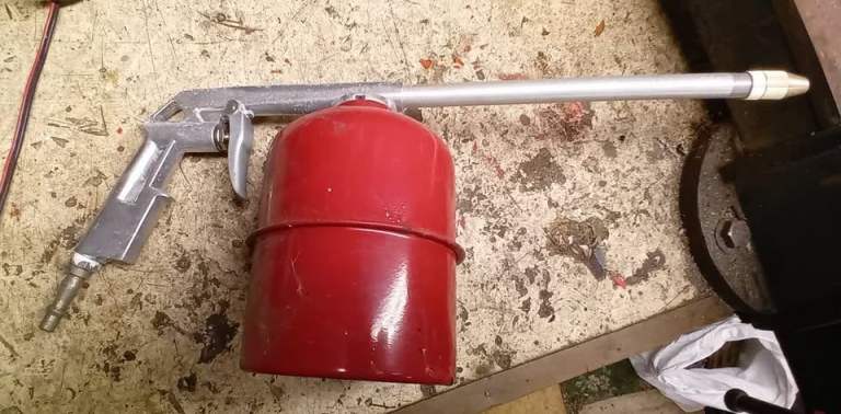 Red Spray Gun for Paint or Cleaning – Used Condition
