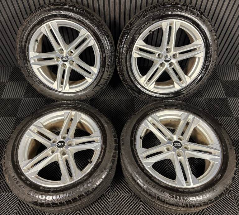 19'' GENUINE AUDI Q5 5 DOUBLE SPOKE S LINE ALLOY WHEELS TYRES ALLOYS