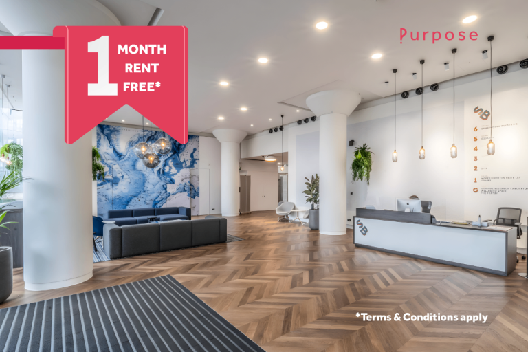 Fully Customisable Office Spaces, Ideal for SMEs, With On-Site Gym & Café 