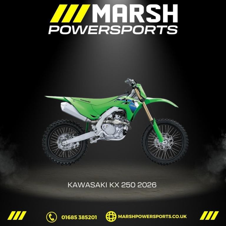 Kawasaki KX 250 2026, Kawasaki Main Dealer, Reserve NOW!