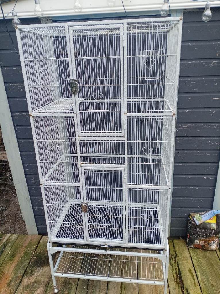 Large bird or rodent cage with stand